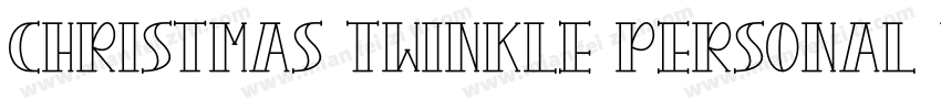 Christmas Twinkle Personal use字体转换
